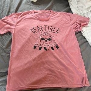 Great condition pink dead tired mom